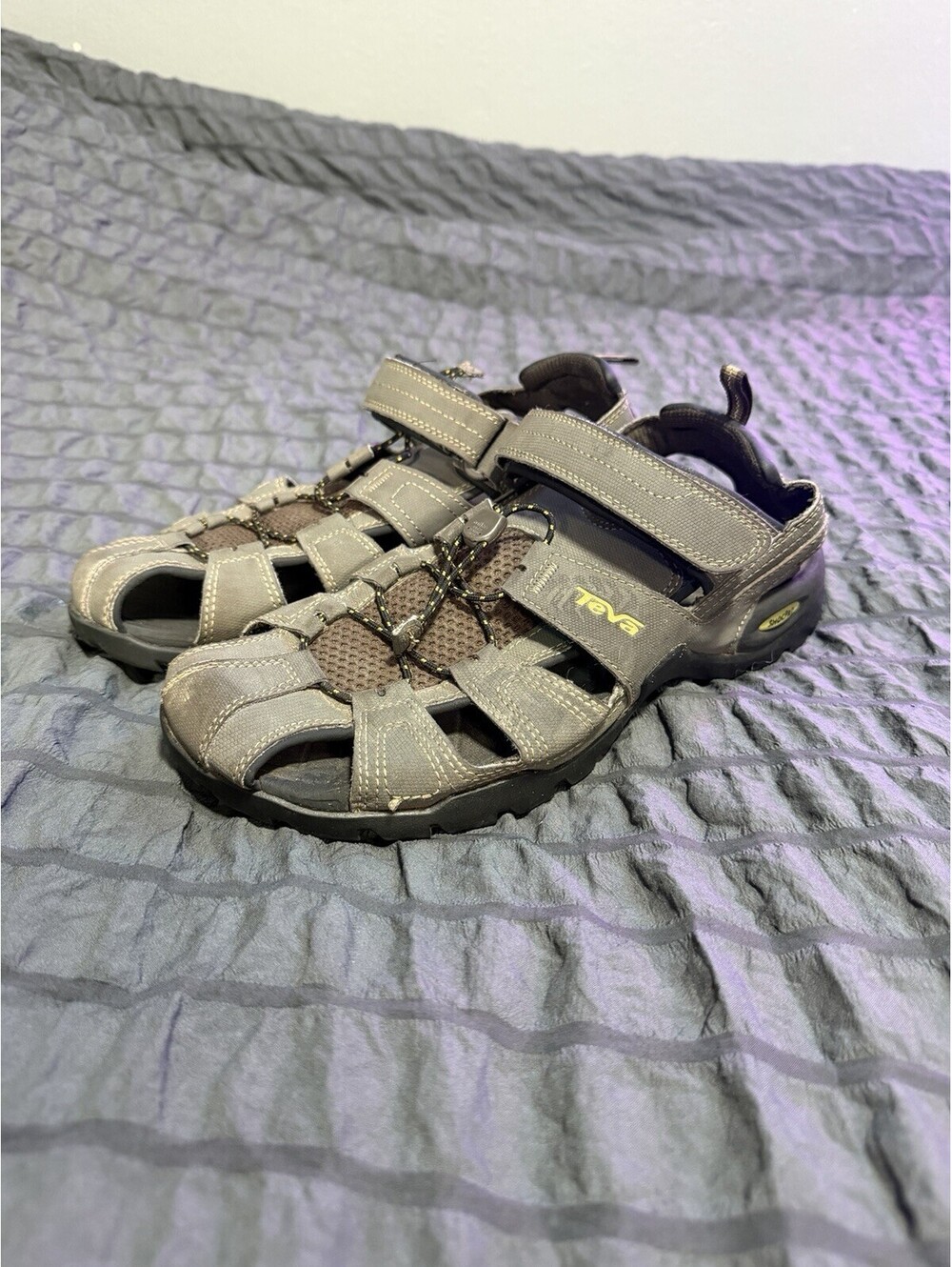 Teva Forebay Fisherman Sport Sandals Men Size 10 Gray Hiking